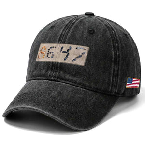 86 47 Seashell Beach Sand Graphic Washed Cotton Baseball Cap Subtle Coastal Summer Political Satire TS02 Print Your Wear