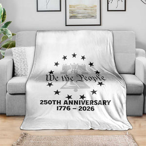 We The People 250th Anniversary Liberty Bell Throw Blanket USA 1776 to 2026 America Semiquincentennial Celebration TS02 Print Your Wear