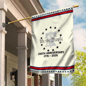We The People 250th Anniversary Liberty Bell Patriotic Garden Flag USA 1776 to 2026 America Semiquincentennial Celebration