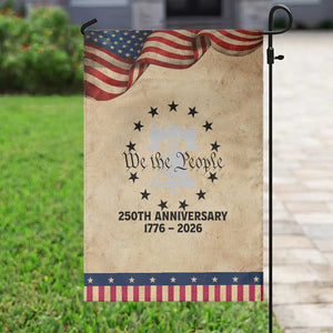 We The People 250th Anniversary Liberty Bell Patriotic Garden Flag USA 1776 to 2026 America Semiquincentennial Celebration