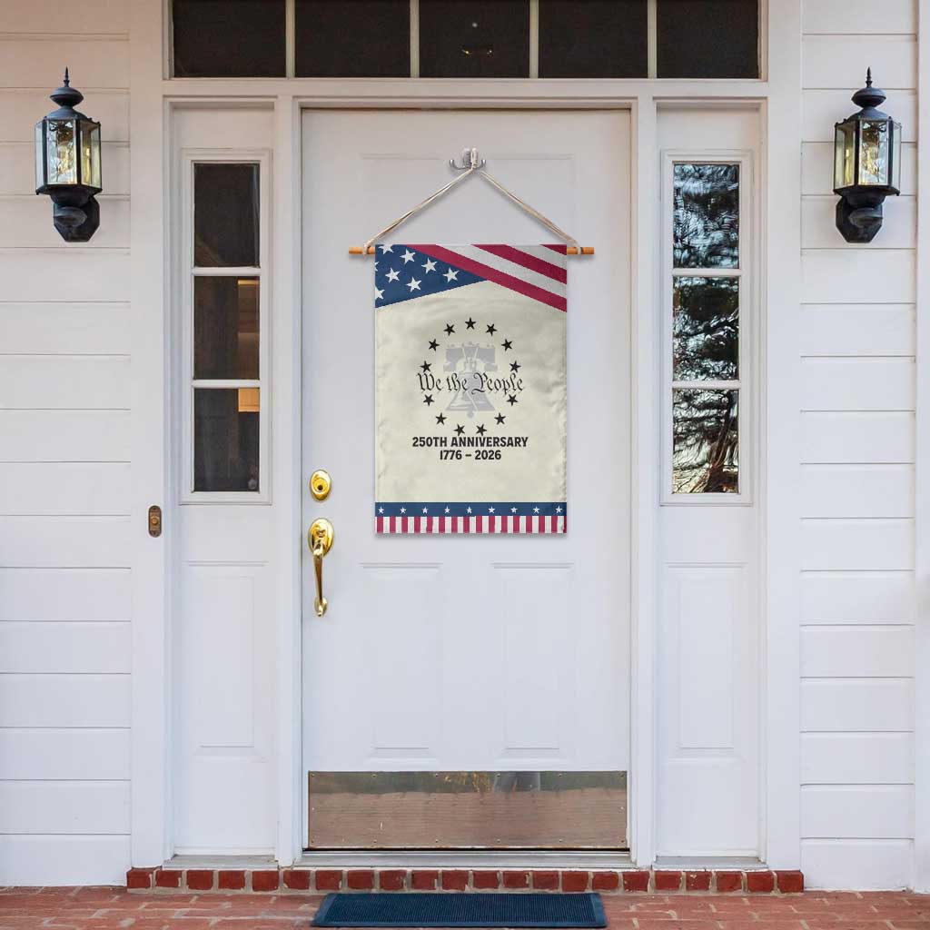 We The People 250th Anniversary Liberty Bell Patriotic Garden Flag USA 1776 to 2026 America Semiquincentennial Celebration