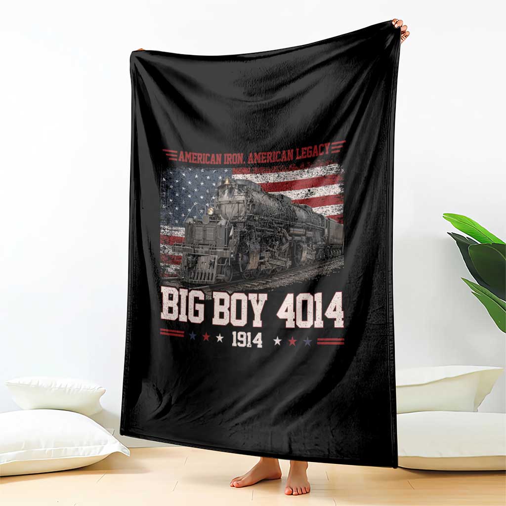 Vintage USA Steam Locomotive Patriotic Pride Throw Blanket American Iron American Legacy TS02 Print Your Wear