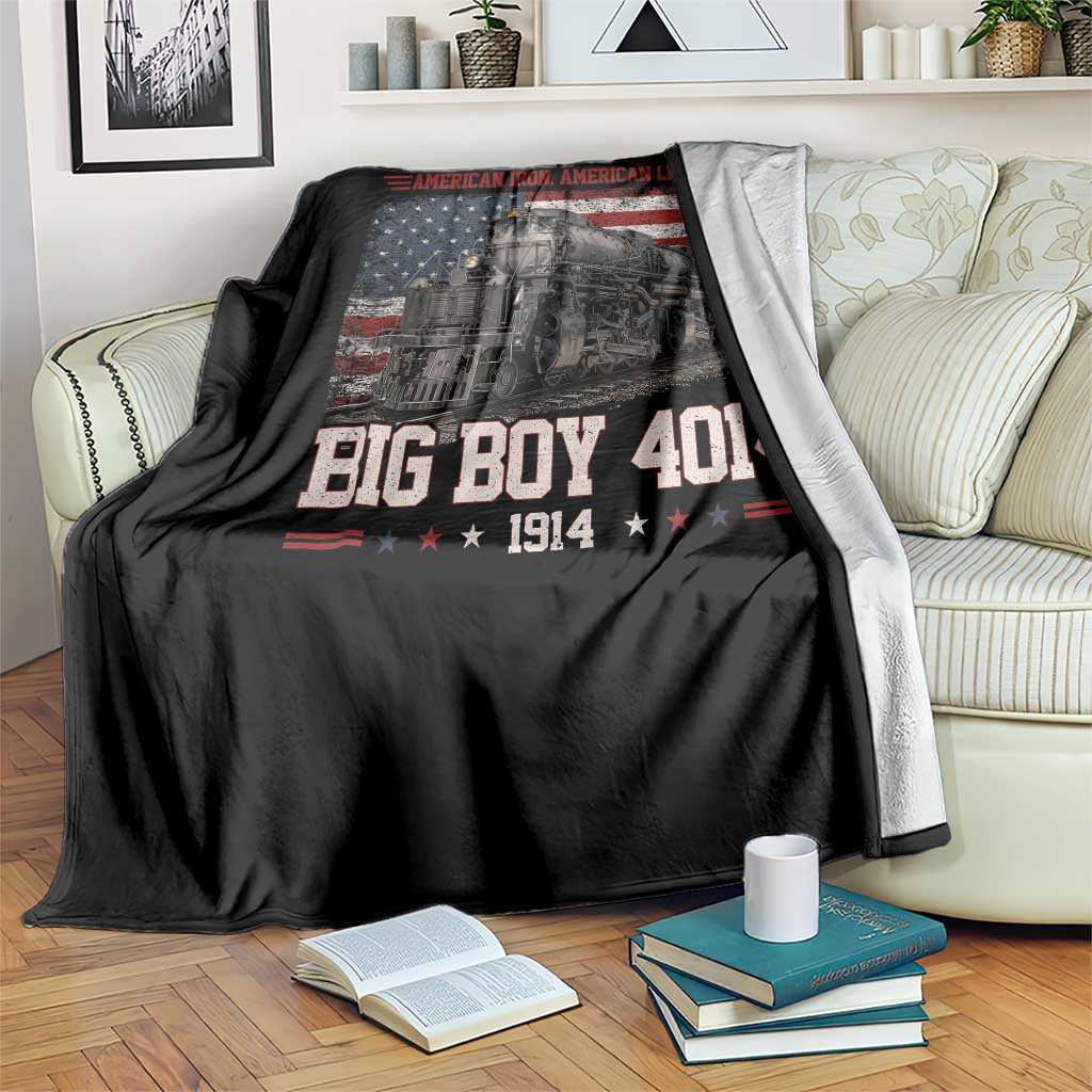 Vintage USA Steam Locomotive Patriotic Pride Throw Blanket American Iron American Legacy TS02 Print Your Wear