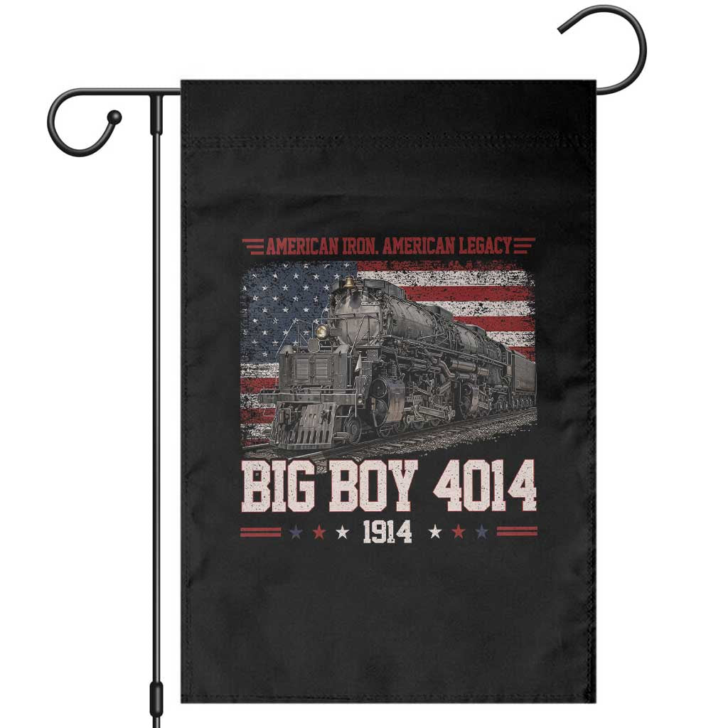 Vintage USA Steam Locomotive Patriotic Pride Garden Flag American Iron American Legacy TS02 Black Print Your Wear