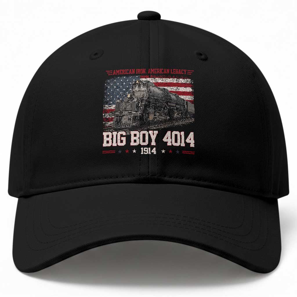 Vintage USA Steam Locomotive Patriotic Pride Baseball Cap American Iron American Legacy