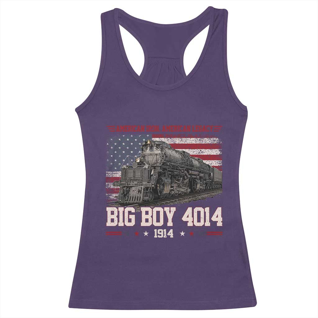 Vintage USA Steam Locomotive Patriotic Pride Racerback Tank Top American Iron American Legacy TS02 Purple Print Your Wear