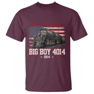Vintage USA Steam Locomotive Patriotic Pride T Shirt American Iron American Legacy TS02 Maroon Print Your Wear