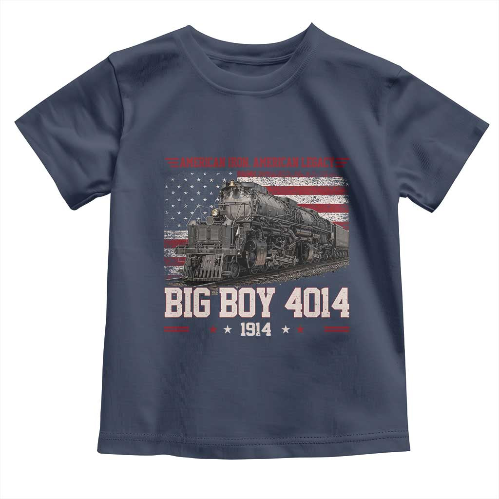 Vintage USA Steam Locomotive Patriotic Pride Toddler T Shirt American Iron American Legacy TS02 Navy Print Your Wear