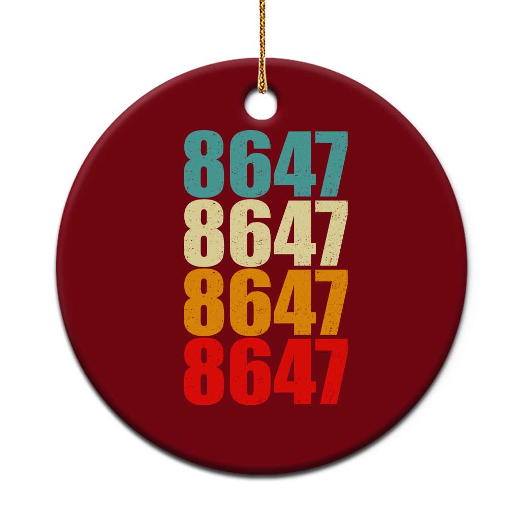 8647 Retro Vintage Color Palette Ceramic Ornament Minimalist Coded Political Satire TS02 1pc Red Print Your Wear