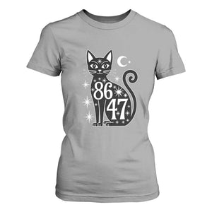 86 47 Celestial Black Cat Mystic T Shirt For Women Moon Stars Coded Political Satire TS02 Sport Gray Print Your Wear