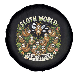 Sloth World 13 Survivors Animal Rescue Spare Tire Cover Memorial Tribute and Florida Wildlife Protection TS02 Print Your Wear