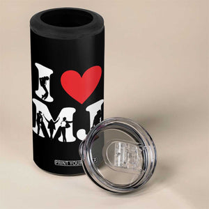 I Heart MJ Dance Silhouette Tribute 4 in 1 Can Cooler Tumbler Iconic Pop Culture Famous Dance Poses for Music Legend Fans TS02 Print Your Wear