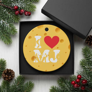 I Heart MJ Dance Silhouette Tribute Ceramic Ornament Iconic Pop Culture Famous Dance Poses for Music Legend Fans TS02 1pc Yellow Cheese Print Your Wear