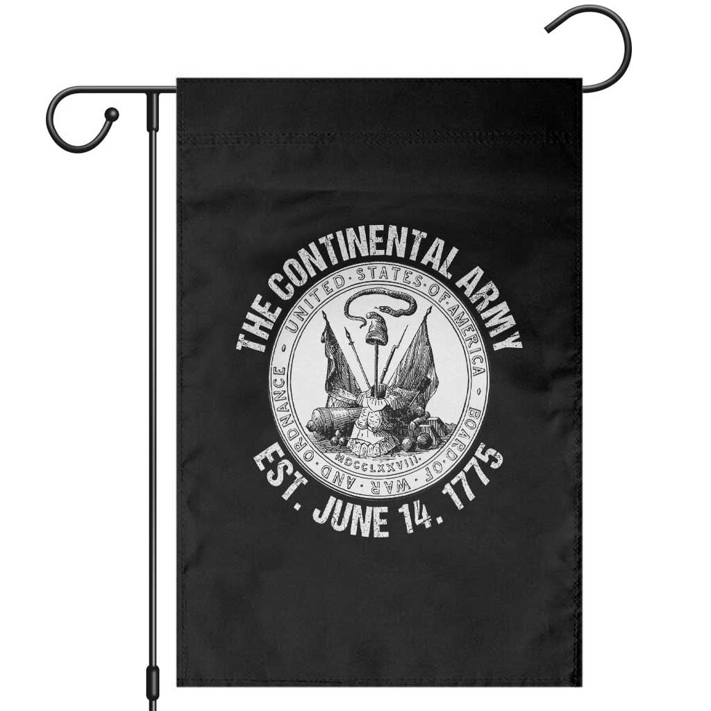 The Continental Army Est 1775 Garden Flag Patriotic US Military History Graphic TS02 Black Print Your Wear