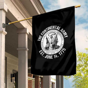The Continental Army Est 1775 Garden Flag Patriotic US Military History Graphic