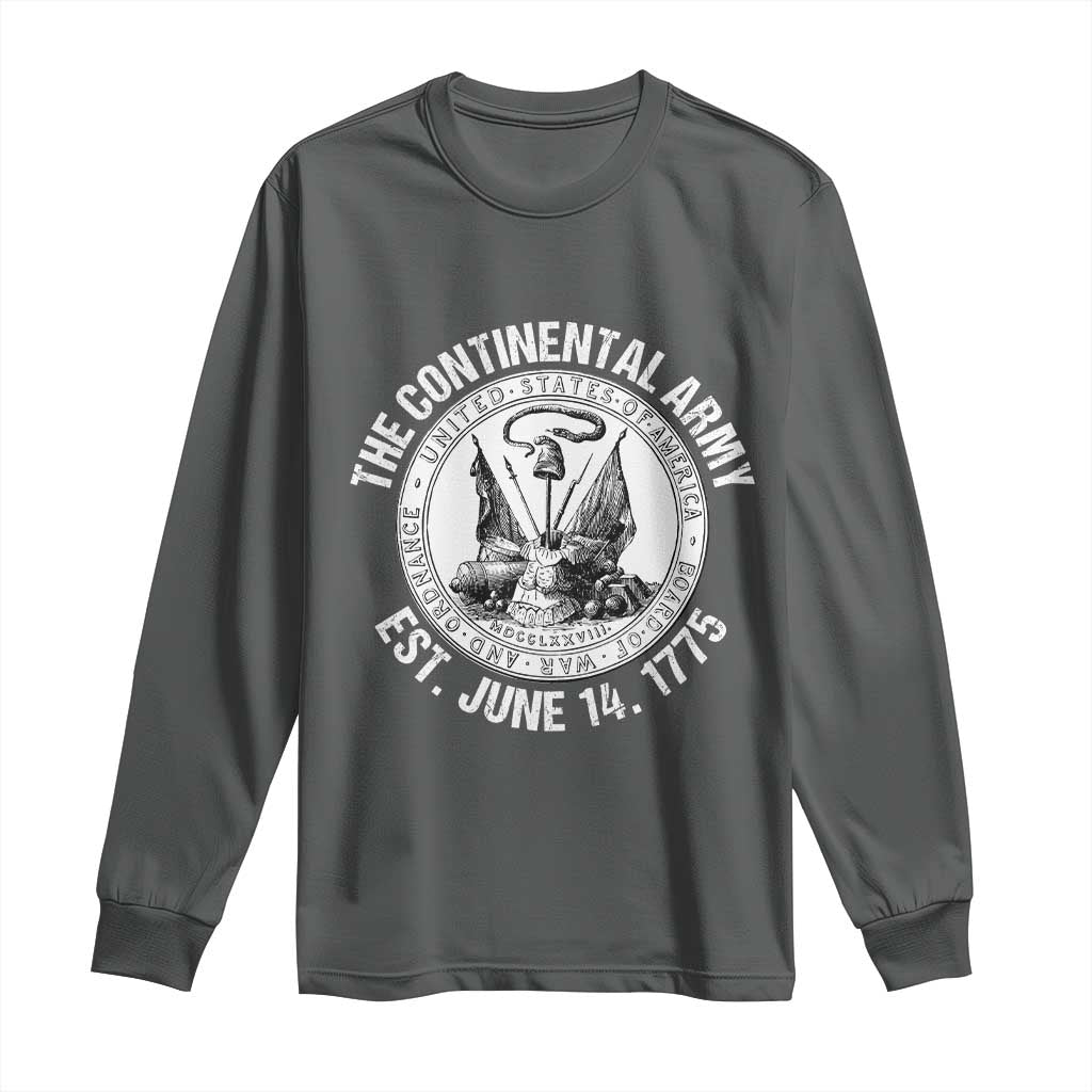 The Continental Army Est 1775 Long Sleeve Shirt Patriotic US Military History Graphic
