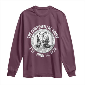 The Continental Army Est 1775 Long Sleeve Shirt Patriotic US Military History Graphic