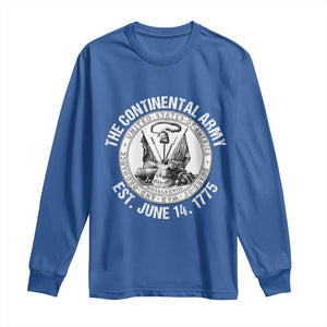 The Continental Army Est 1775 Long Sleeve Shirt Patriotic US Military History Graphic