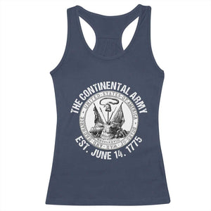 The Continental Army Est 1775 Racerback Tank Top Patriotic US Military History Graphic
