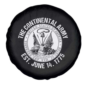 The Continental Army Est 1775 Spare Tire Cover Patriotic US Military History Graphic
