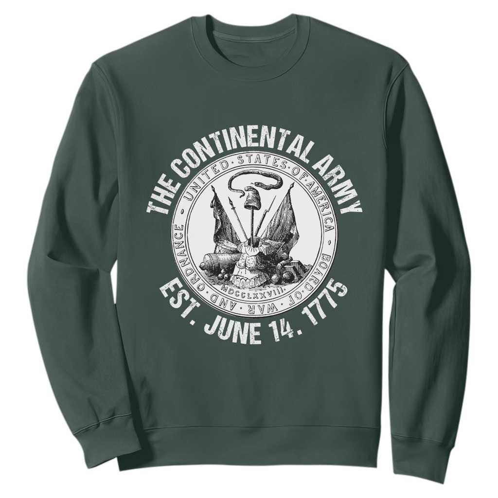 The Continental Army Est 1775 Sweatshirt Patriotic US Military History Graphic