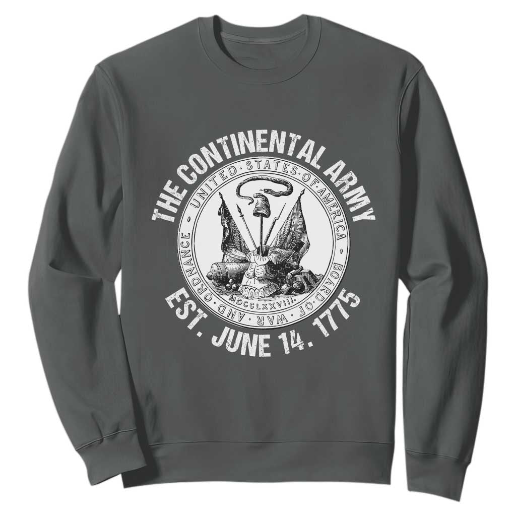 The Continental Army Est 1775 Sweatshirt Patriotic US Military History Graphic