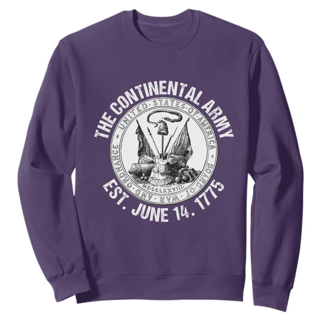 The Continental Army Est 1775 Sweatshirt Patriotic US Military History Graphic