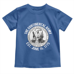The Continental Army Est 1775 Toddler T Shirt Patriotic US Military History Graphic