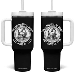 The Continental Army Est 1775 Tumbler With Handle Patriotic US Military History Graphic