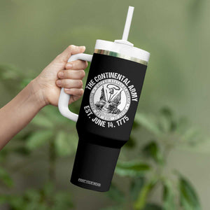 The Continental Army Est 1775 Tumbler With Handle Patriotic US Military History Graphic