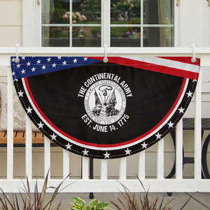 The Continental Army Est 1775 Patriotic Fan Flag US Military History Graphic