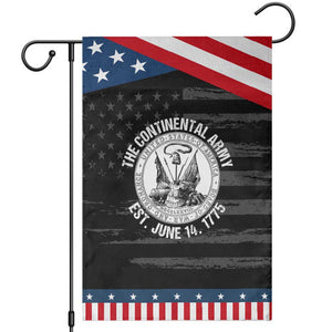 The Continental Army Est 1775 Patriotic Garden Flag US Military History Graphic