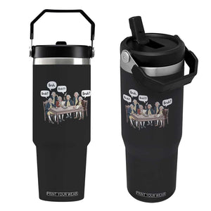 Bruh Founding Fathers Constitutional Convention Flip Straw Tumbler Funny American History Humorous Patriot