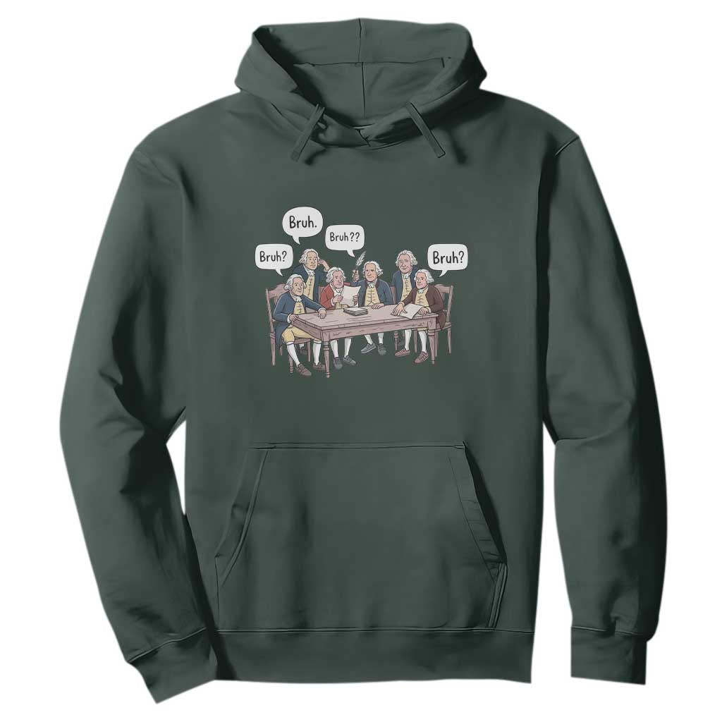 Bruh Founding Fathers Constitutional Convention Hoodie Funny American History Humorous Patriot