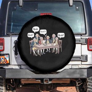 Bruh Founding Fathers Constitutional Convention Spare Tire Cover Funny American History Humorous Patriot