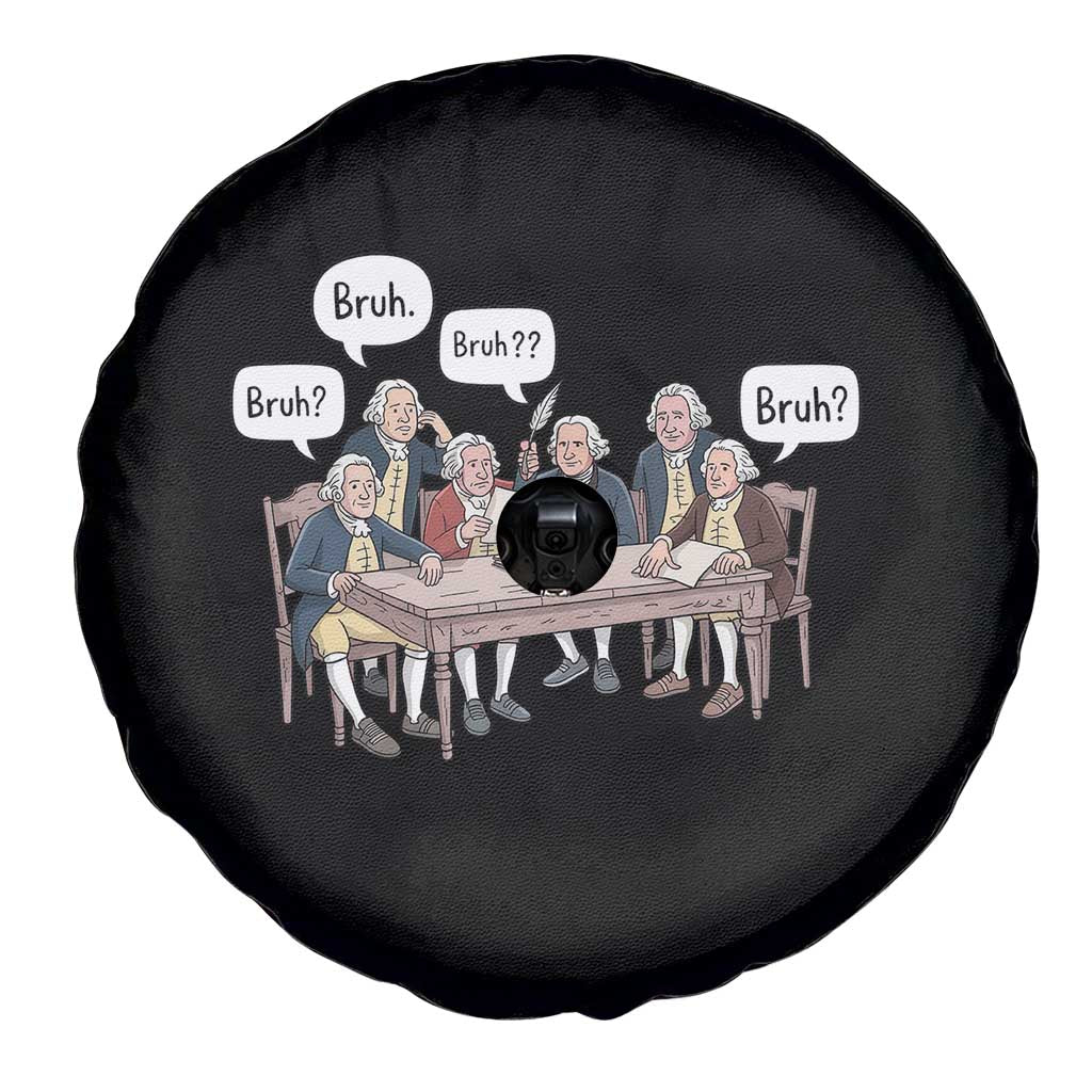 Bruh Founding Fathers Constitutional Convention Spare Tire Cover Funny American History Humorous Patriot