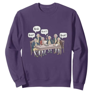 Bruh Founding Fathers Constitutional Convention Sweatshirt Funny American History Humorous Patriot