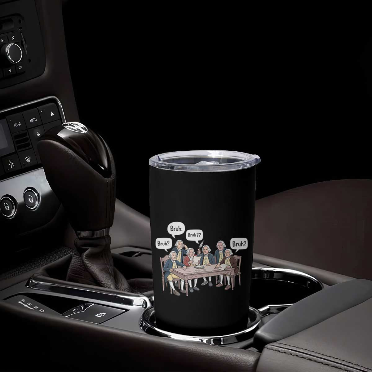 Bruh Founding Fathers Constitutional Convention Tumbler Cup Funny American History Humorous Patriot