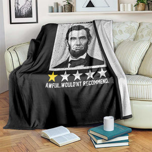 Fords Theatre One Star Awful Wouldnt Recommend Throw Blanket Abraham Lincoln Funny History Dark Humor