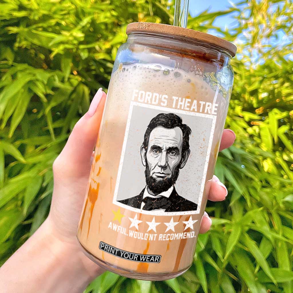 Fords Theatre One Star Awful Wouldnt Recommend Glass Can Abraham Lincoln Funny History Dark Humor