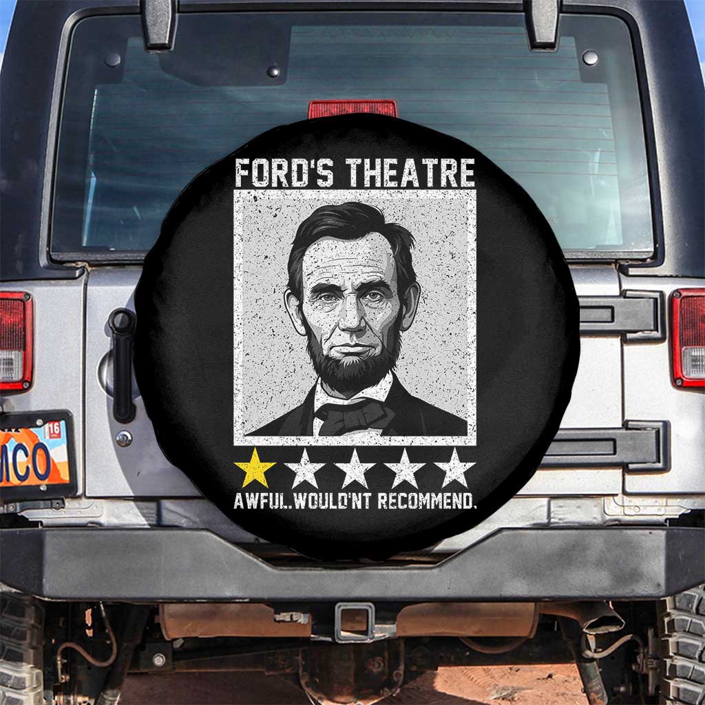 Fords Theatre One Star Awful Wouldnt Recommend Spare Tire Cover Abraham Lincoln Funny History Dark Humor