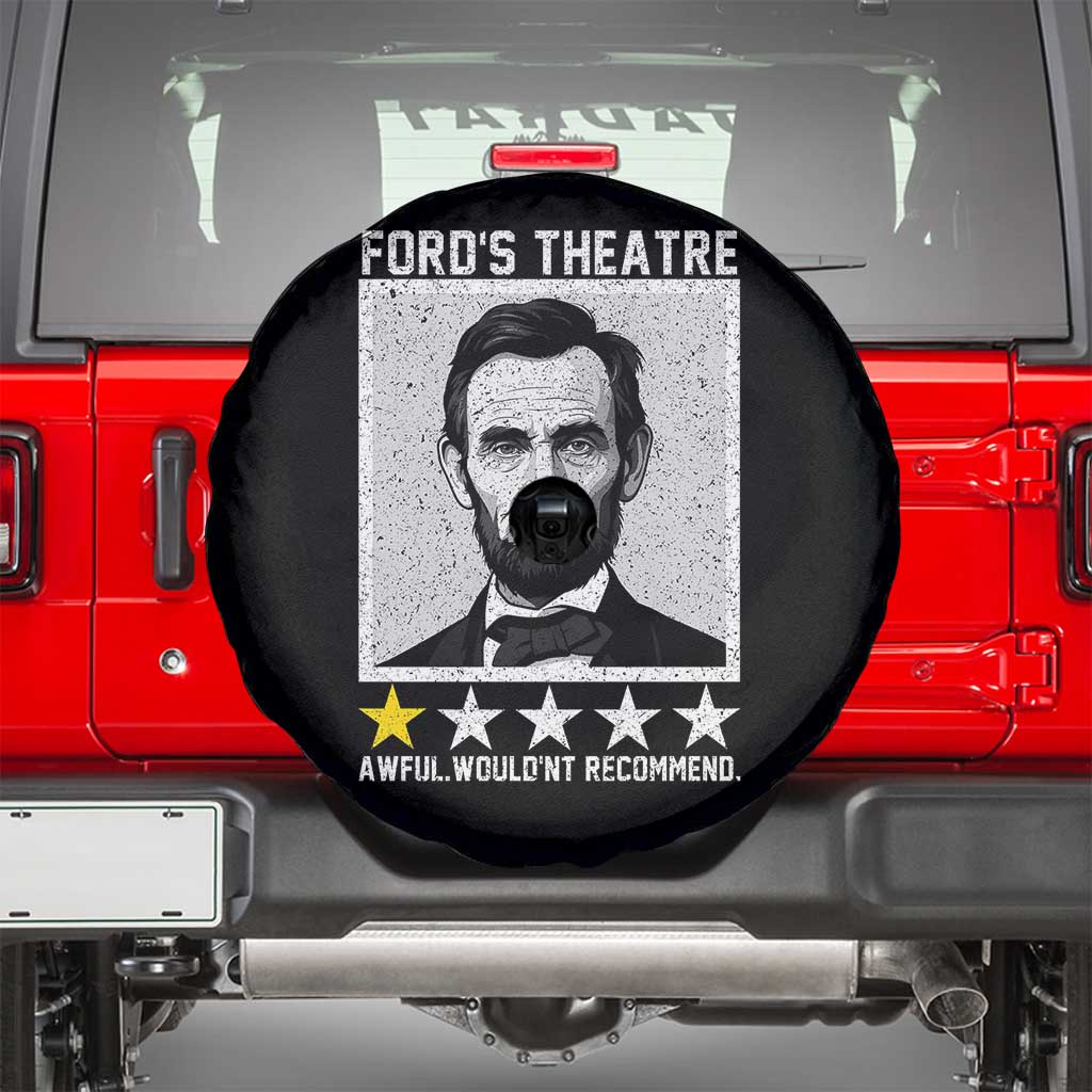 Fords Theatre One Star Awful Wouldnt Recommend Spare Tire Cover Abraham Lincoln Funny History Dark Humor