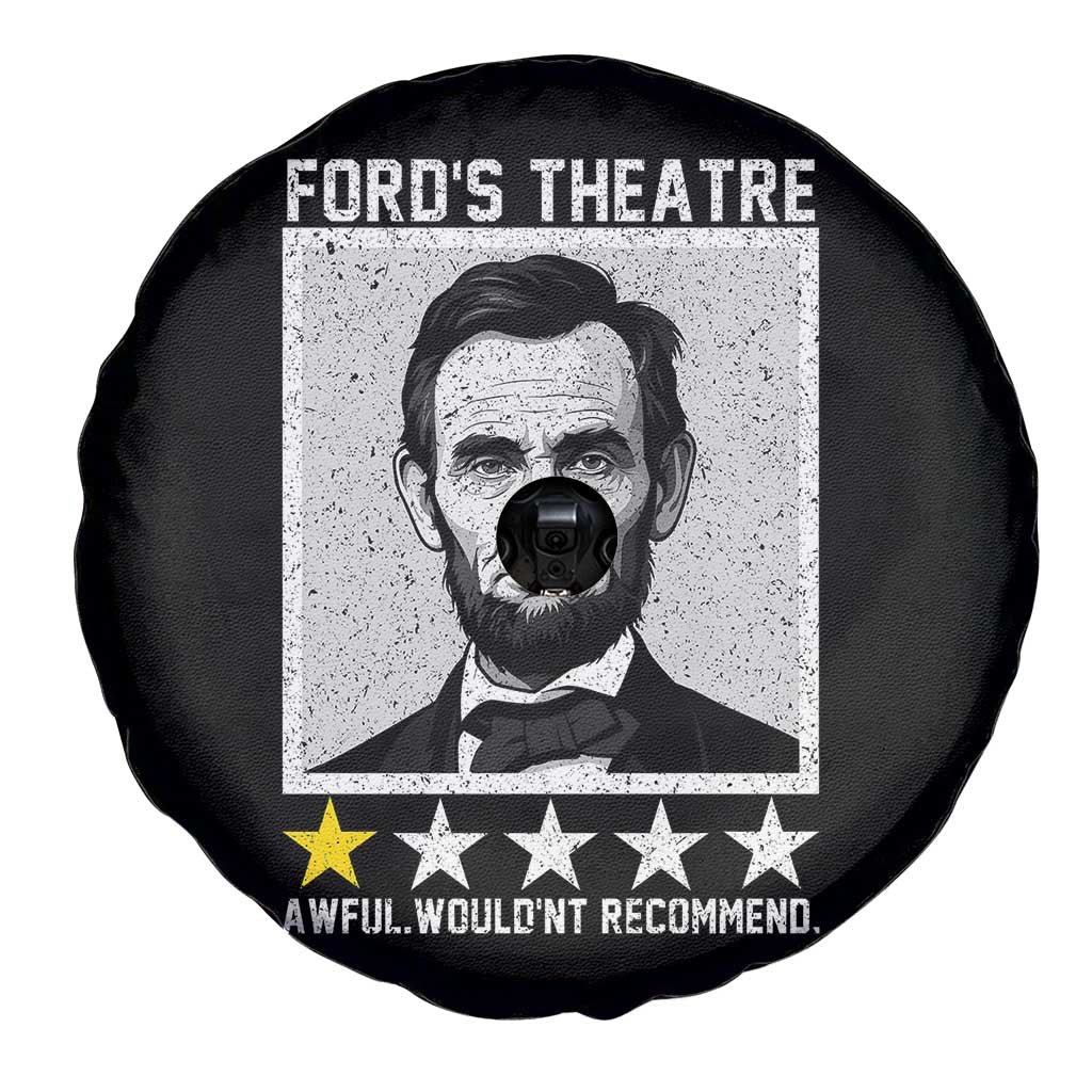 Fords Theatre One Star Awful Wouldnt Recommend Spare Tire Cover Abraham Lincoln Funny History Dark Humor
