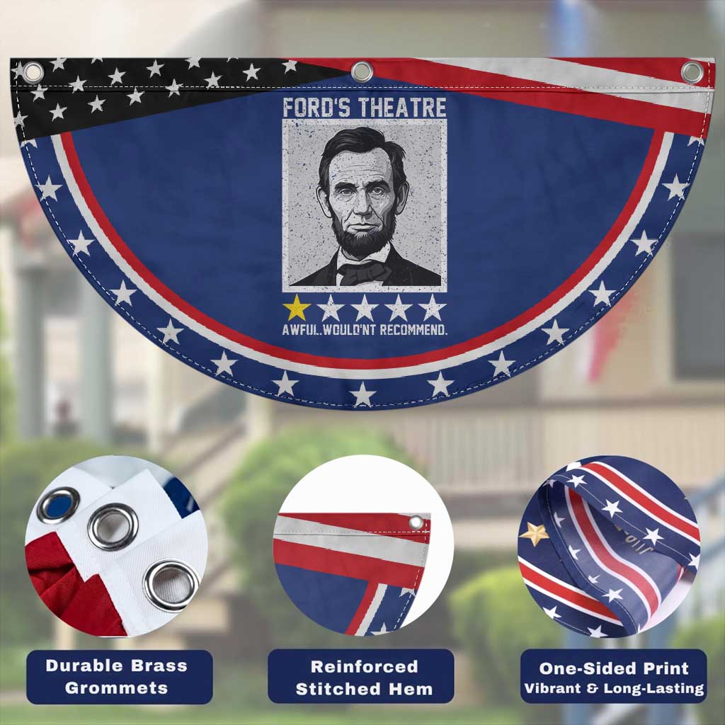 Fords Theatre One Star Awful Wouldnt Recommend Patriotic Fan Flag Abraham Lincoln Funny History Dark Humor