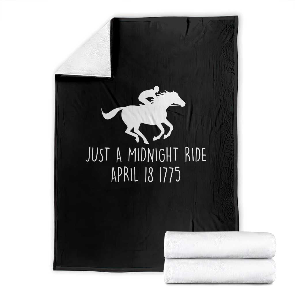 Paul Revere American History Throw Blanket Just A Midnight Ride April 18 1775