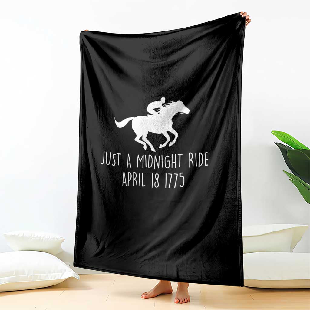 Paul Revere American History Throw Blanket Just A Midnight Ride April 18 1775