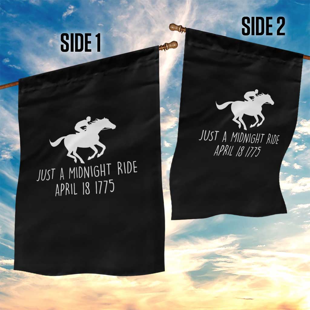 Paul Revere American History Garden Flag Just A Midnight Ride April 18 1775
