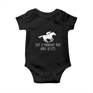 Paul Revere American History Baby Onesie Just A Midnight Ride April 18 1775
