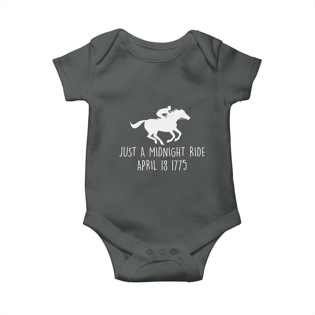 Paul Revere American History Baby Onesie Just A Midnight Ride April 18 1775