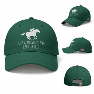 Paul Revere American History Baseball Cap Just A Midnight Ride April 18 1775